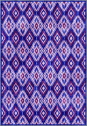 Alfombra Kilim morada Ikat