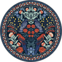 Alfombra de estampado animal azul marino Confidant Garden