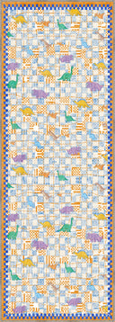 Mosaic Dinosaur Kids Room Rug