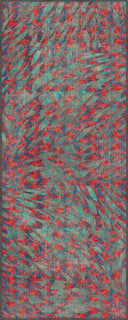 Alfombra moderna de estampado animal rojo Sparrow