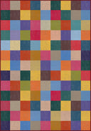 Alfombra moderna Rainbow Checkerboard
