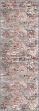 Alfombra abstracta rosa Serap