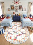 Alfombra Colorful Horses para habitación infantil