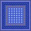 Carnival Blue Kids Room Rug