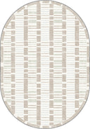 Alfombra moderna crema Wicker