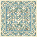 Alfombra floral crema Mirrored Rose