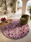 Alfombra moderna fucsia Lichen