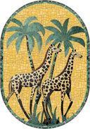Alfombra de estampado animal Giraffe Garden