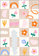 Floral Dreams Kids Room Rug