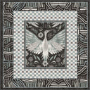 Alfombra de estampado animal gris antracita Stork