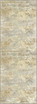 Alfombra abstracta amarilla Serap