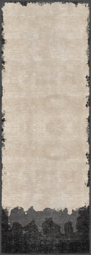 Alfombra moderna negra y beige Coal Hills