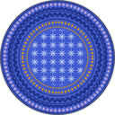 Carnival Blue Kids Room Rug