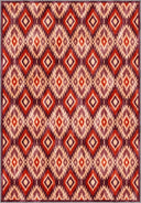 Alfombra Kilim Ikat Terracota