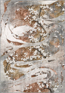 Alfombra floral mostaza Cherry Blossom Dance