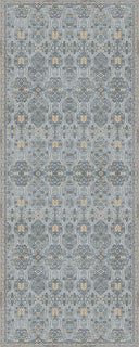Alfombra clásica bordeada azul Shemse