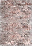 Alfombra abstracta rosa Serap