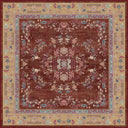 Alfombra clásica con borde Oriental Lotus