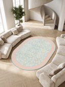 Alfombra moderna con borde Minimal Maximalism