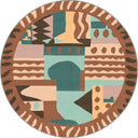 Avant-garde Brown Geometric Rug