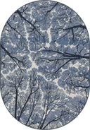 Alfombra moderna azul Sky Dome
