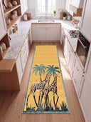 Alfombra de estampado animal Giraffe Garden