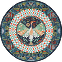 Alfombra de estampado animal multicolor Stork