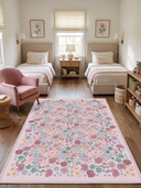 Alfombra infantil rosa Stroll in the Meadow