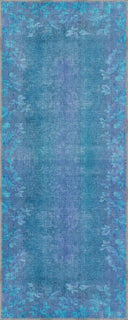 Alfombra moderna turquesa Spring Distressed