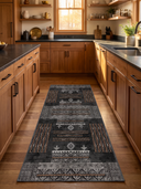 Alfombra Oba negro Kilim