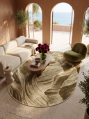 Layers Yellow Modern Rug