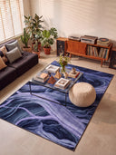 Alfombra moderna azul Ancient Juniper