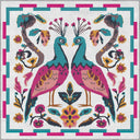 Colorful Peacock Animal Print Rug