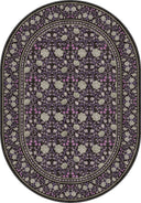 Mirrored Rose Pink Floral Classic Rug