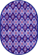 Ikat Purple Kilim Rug