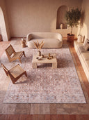 Alfombra vintage Classic Trace crema
