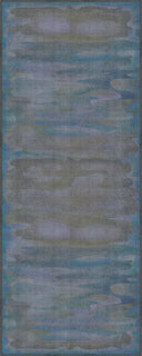Alfombra moderna azul Misty Desert