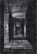 Alfombra moderna negra Perspective