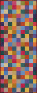 Alfombra moderna Rainbow Checkerboard