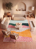 Alfombra moderna multicolor Hills