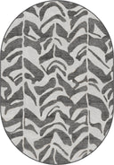 Alfombra moderna Leaf Shadow antracita