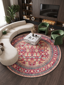 Fuchsia Garden Classic Bordered Rug