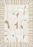Alfombra moderna crema Wabi-Sabi