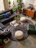 Alfombra bohemia Indigo Ivy