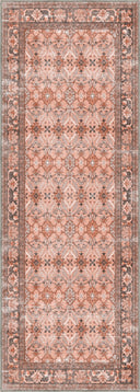 Alfombra clásica Memoir naranja con borde