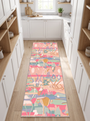 Duru Ethnic Pink Modern Rug