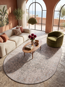 Alfombra vintage gris Classic Trace
