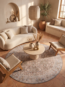 Alfombra vintage Classic Trace crema