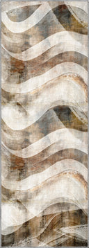 Alfombra moderna beige Sand Wave