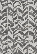 Alfombra moderna Leaf Shadow antracita